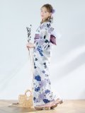 【即日発送】パープルフラワー浴衣 OBI-hira-100-ok-8-PLxLPL / HIMO-902-kj-4-PL / HEKO-800-sb-5-W / YA-80-kn-PL / GETA-02-ok-6-PL[YMT]
