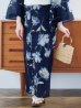画像19: 【即日発送】ネイビー＆ブルー牡丹浴衣  【浴衣３点セット 浴衣/帯/下駄】OBI-siwa-202-ok-5-IV / HIMO-900-yn-5-IV / HEKO-800-sb-5-W / YA-1025-wk-BL / GETA-02-ok-2-IV[YMT]