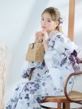 【即日発送】朝顔×くすみパープル浴衣 OBI-hira-100-ok-8-PLxLPL / HIMO-902-kj-4-PL / HEKO-800-sb-5-W / YA-1029-wk-MVPL / GETA-02-ok-6-PL[YMT]