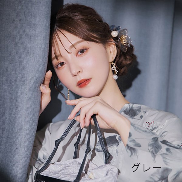 画像8: 【即日発送】【浴衣小物】クリアフラワーパールコサージュ【4カラー】[YMT]