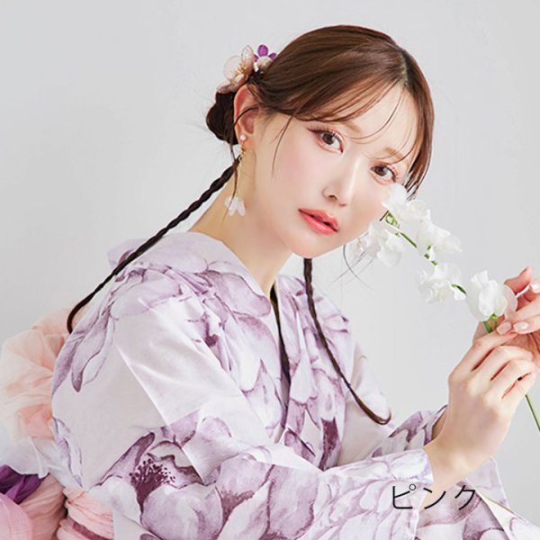 画像10: 【即日発送】【浴衣小物】クリアフラワーパールコサージュ【4カラー】[YMT]