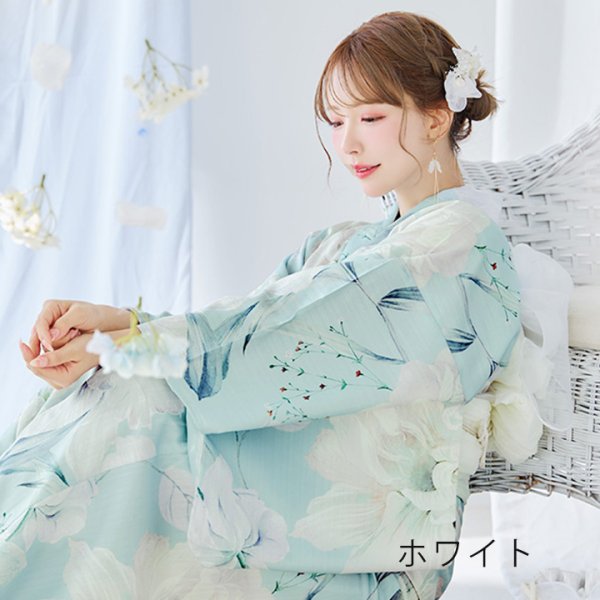 画像7: 【即日発送】【浴衣小物】シルバーフラワーリボンバタフライ【1カラー】[YMT]