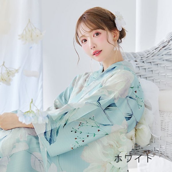 画像8: 【即日発送】【浴衣小物】シルバーフラワーリボンバタフライ【1カラー】[YMT]