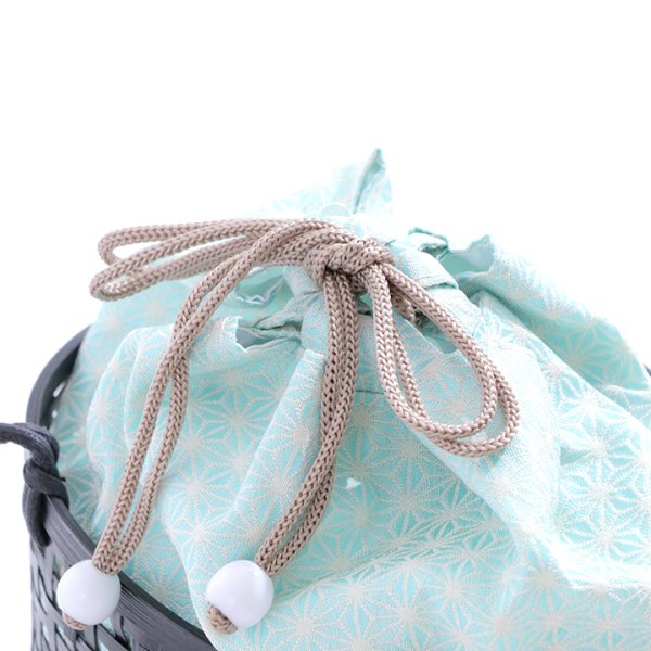 画像7: 【即日発送】麻の葉模様カゴバッグ【YMT】