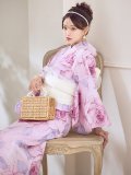 アンティーク薔薇浴衣  【浴衣３点セット 浴衣/帯/下駄】[OF04]