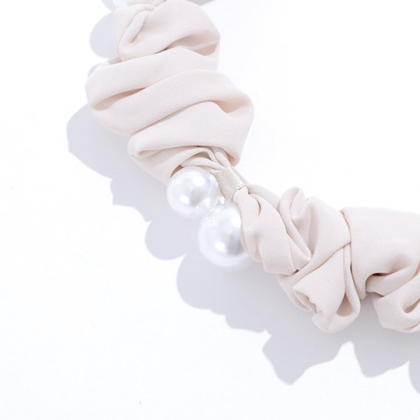 画像8: 【アクセサリー：ヘアアクセ】パールモチーフ付きくしゅくしゅカチューシャ[OF02]