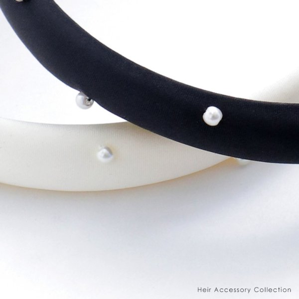 画像4: 【カチューシャ】シンプルパールカチューシャ【2カラー】[OF02]