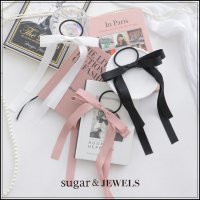 【アクセサリー：ヘアゴム】ダブルリボンヘアゴム【3カラー】[OF02] 