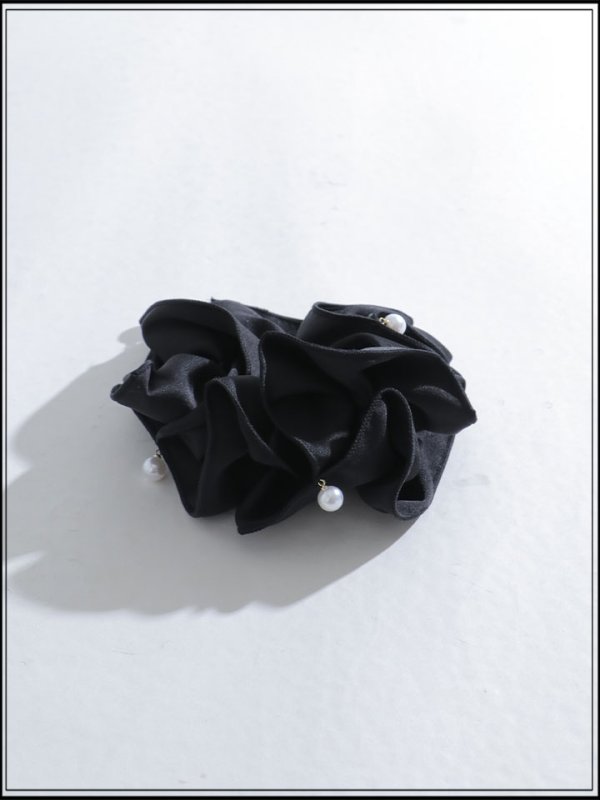 画像2: 【ヘアアクセサリー】パール付きシュシュ【1カラー】[OF02] 