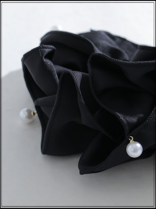 画像3: 【ヘアアクセサリー】パール付きシュシュ【1カラー】[OF02] 