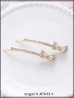 画像1: 【ヘアアクセ】ビジューリボンヘアピン【Fサイズ/1カラー】[OF02]  (1)