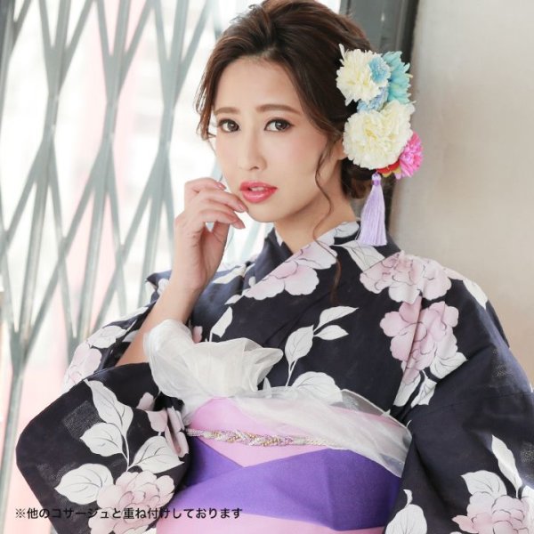 画像6: 【浴衣小物：コサージュ】タッセルコサージュ/クリップ式【3カラー】A901wk[OF03B-U]