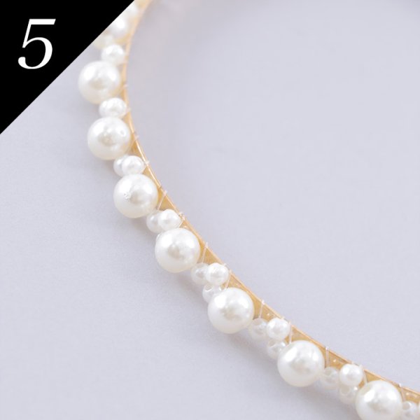 画像12: 【カチューシャ】パールカチューシャ【8種類】[HC02-U]