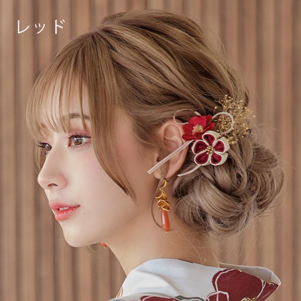 画像10: 【浴衣小物】ダブルフラワーコサージュ【3カラー】[HC02]