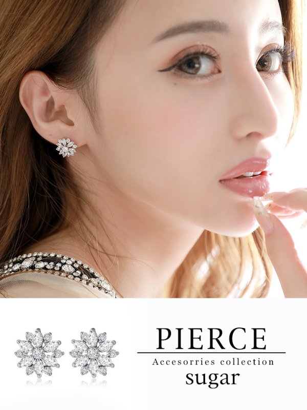 画像1: 【アクセサリー:ピアス】【Angel R】ストーン/シルバー/ピアス シルバー【OF02-U】