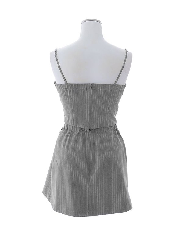 画像14: 【送料無料！】カジュアルストライプセットアップドレス/キャバドレス【XS-Lサイズ/1カラー】[OF03] 【YN】dzkv