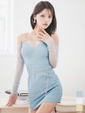 ラメシアーオフショルタイトミニドレス/キャバドレス【XS-Lサイズ/3カラー】【一部予約商品/5月中旬発送予定】[OF03] 【YN】dzw