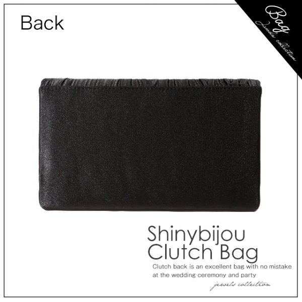 画像5: シャイニービジュークラッチバック【Fサイズ/3カラー】[OF04]