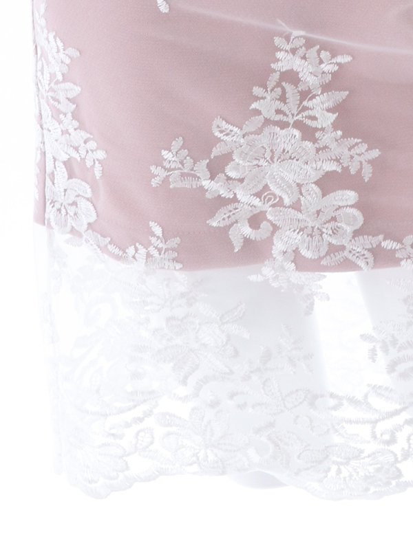 画像18: 刺繍レース/ビジュー/華やか/袖レース/背中隠し/オフショルダー/透け感/ミニドレス/ キャバドレス【S-Mサイズ/3カラー】[HC02]【 jAOC】