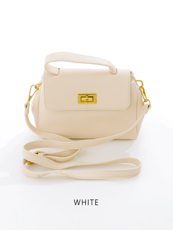 画像4: シンプルショルダーの2wayパーティバッグ☆【Fサイズ/2カラー】[OF04] 【IM】