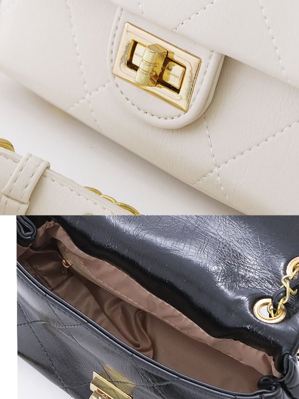 画像4: チェーン付きミニバッグ【Fサイズ/2カラー】[OF04]