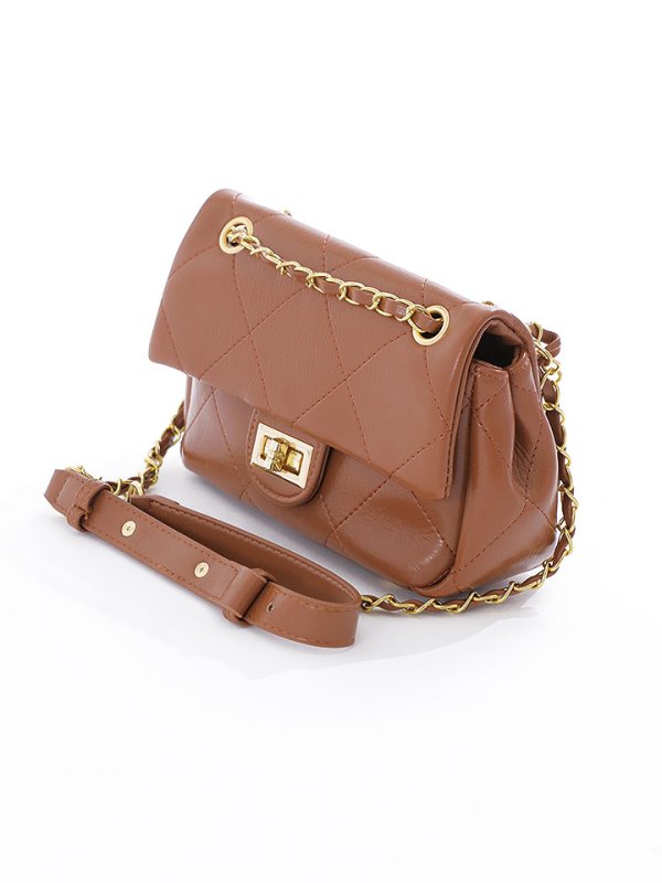 画像7: チェーン付きミニバッグ【Fサイズ/2カラー】[OF04]