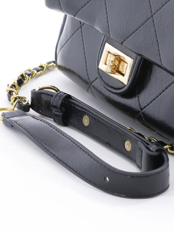 画像8: チェーン付きミニバッグ【Fサイズ/2カラー】[OF04]