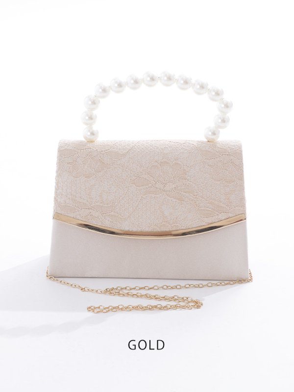 画像3: 2WAYバッグ/ハンドバッグ/ショルダーバッグ/チェーン/パール【Fサイズ/3カラー】[OF04] 【IM】