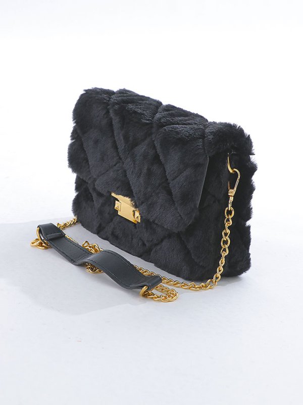 画像6: 【新春小物セール！】ショルダーバッグ/チェーン紐【Fサイズ/2カラー】[OF04] 【IM】