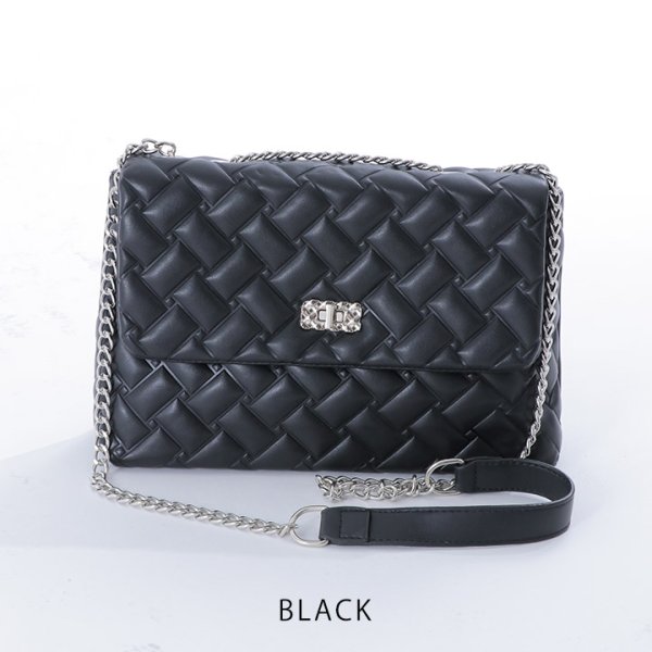 画像4: キルティングショルダーバッグ/チェーン【Fサイズ/3カラー】[OF04] 【IM】