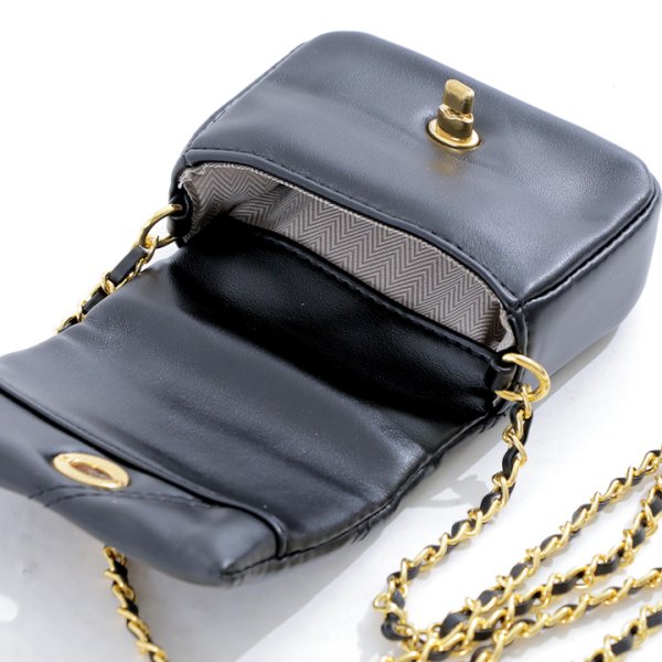 画像8: ステッチデザインミニショルダーバッグ【Fサイズ/2カラー】[OF04]