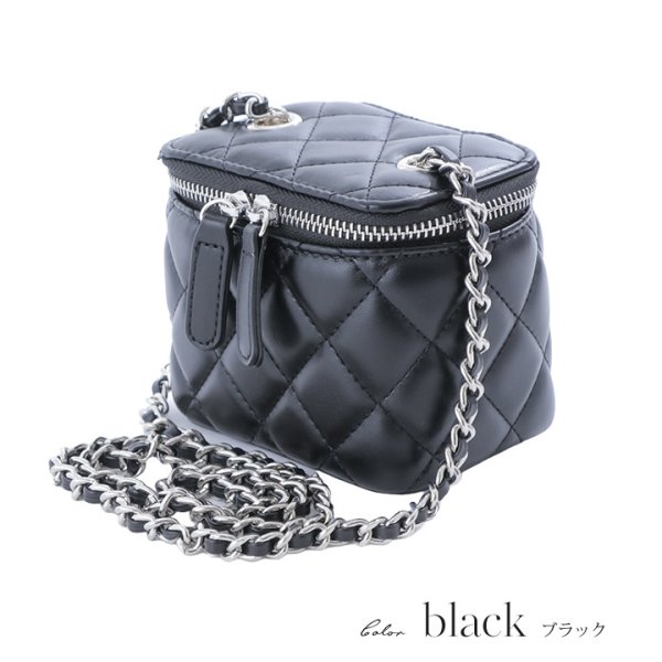 画像3: 【即日発送】【水着小物：ビーチバッグ】ショルダーチェーン付き/ キルティング/ バニティバッグ[OF04]