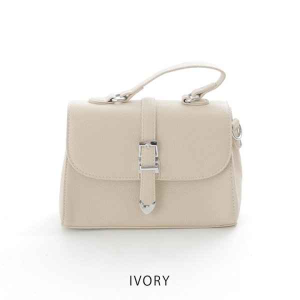 画像3: 【バッグ】2wayレザーフラップスクエアハンドバッグ【5カラー】[OF03]