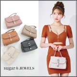 【バッグ】2wayレザーフラップスクエアハンドバッグ【Fサイズ/5カラー】[OF04] 
