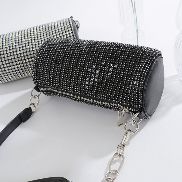 画像6: 【バッグ】ラインストーンラウンドバック【Fサイズ/2カラー】[OF04]