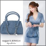 【バッグ】チェーン付き2wayデニムハンドバッグ【1カラー】[OF04] 