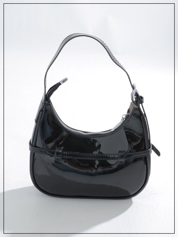 画像6: 【バッグ】エナメルハーフムーンバッグ【Fサイズ/4カラー】[OF03]