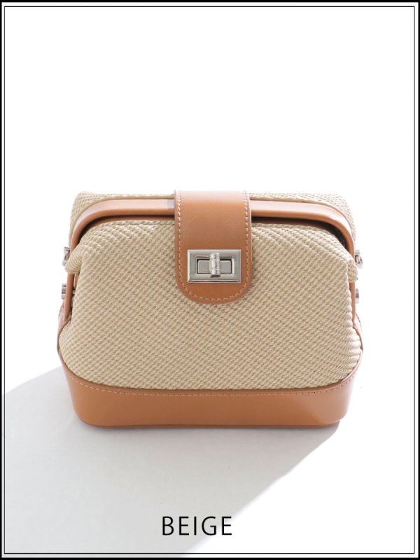 画像3: 【バッグ】ボックス型2WAYバッグ【Fサイズ/2カラー】[OF03]