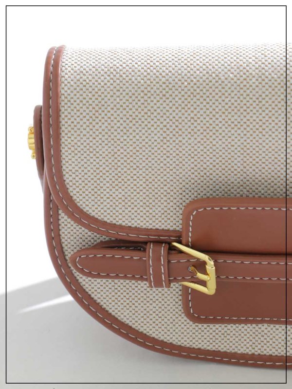 画像6: 【バッグ】2wayレザーパイピングキャンバスバッグ【Fサイズ/2カラー】[OF02]