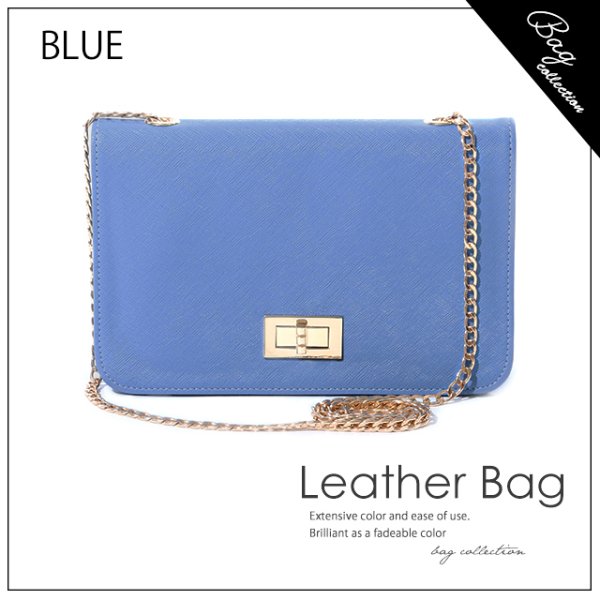 画像4: 鮮やかカラーフェイクレザーバッグ【4color】[OF04]