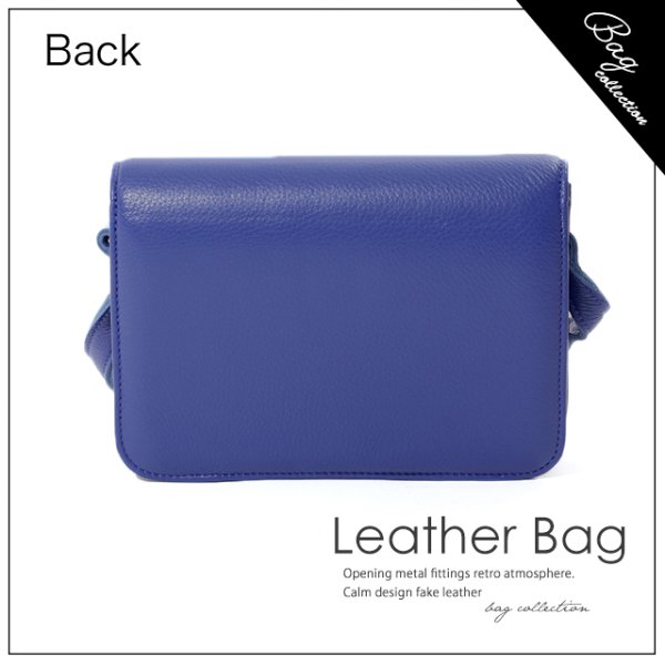 画像4: シックな雰囲気が大人可愛いフェイクレザーバッグ【2color】[OF04]