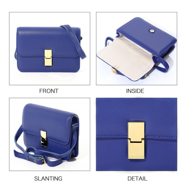 画像6: シックな雰囲気が大人可愛いフェイクレザーバッグ【2color】[OF04]