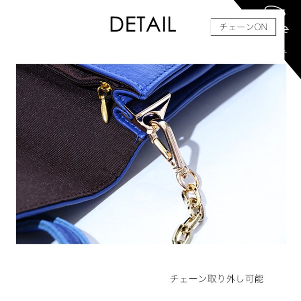 画像4: フェイクレザークラッチバッグ[OF04]