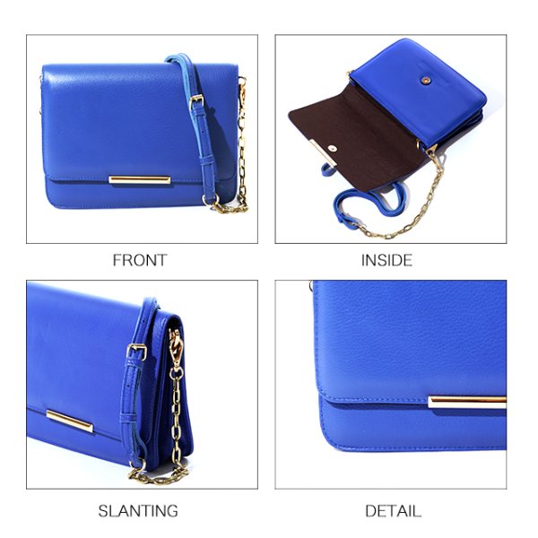 画像5: フェイクレザークラッチバッグ[OF04]