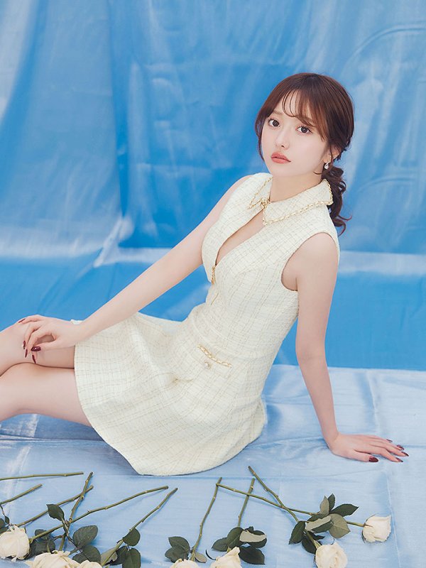 モデル:羽澄まり 身長:158cm 着用サイズ:Sサイズ