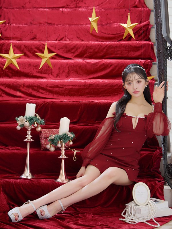 画像8: 【送料無料！】ビジューリボンマーメイドドレス/キャバドレス【YN】【XS-Lサイズ/2カラー】[OF03] 【YN】dzwe