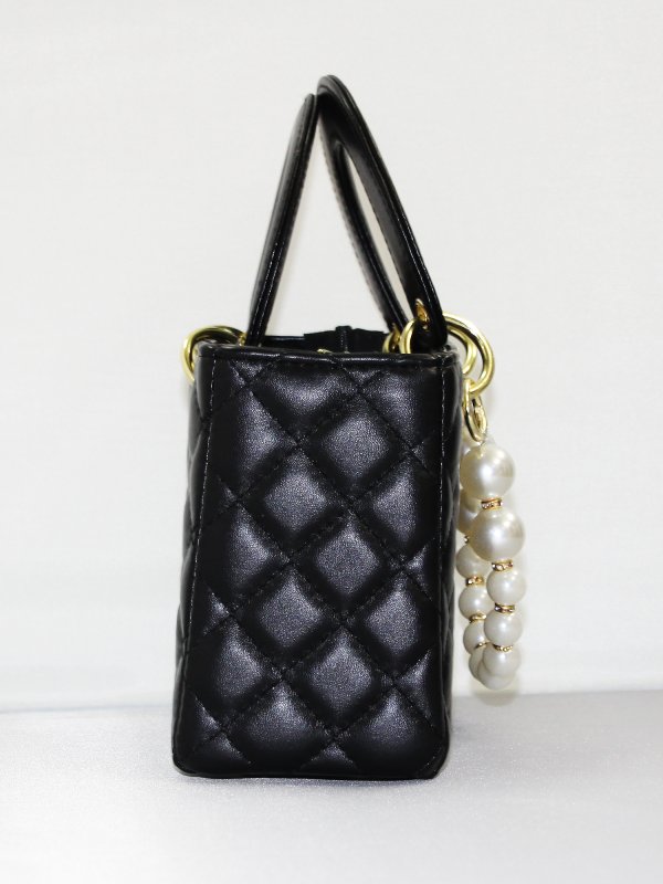 画像5: 【ANGEL R/エンジェルアール】パールチェーン付き/ キルティング/ ハンドバッグ【2カラー】[OF04] 【一部予約商品/12月下旬-1月上旬発送予定】