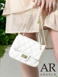 【ANGEL R/エンジェルアール】ゴールドチェーン/ キルティング/ ショルダーバッグ【4カラー】[OF03]