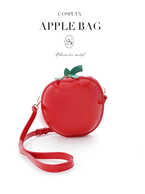 画像7: 【即日発送】【ハロウィンコスプレ/小物】りんごショルダーバッグ/ ポシェット [OF02]