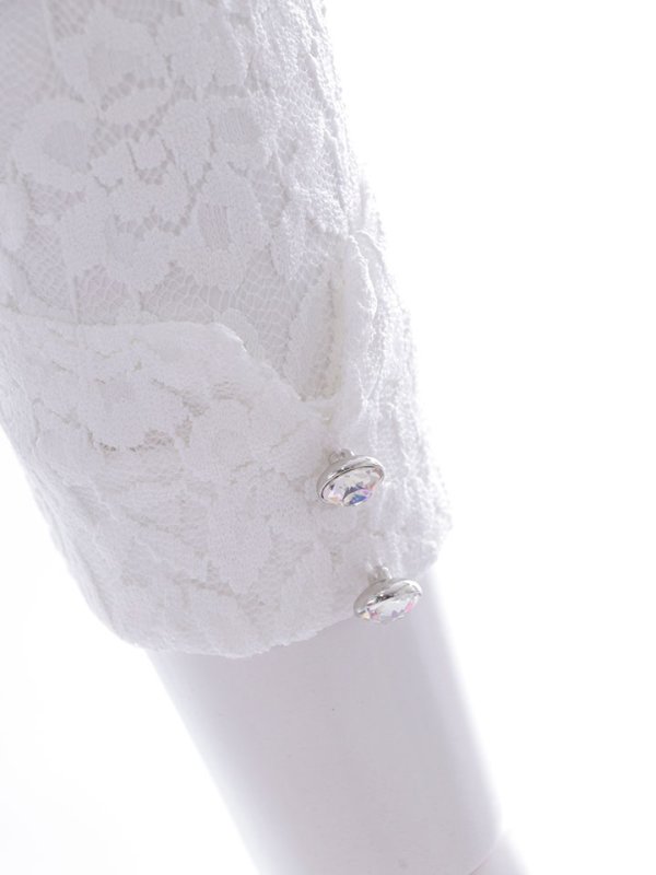 画像9: 再入荷!モノトーン刺繍レースボレロ/上着/羽織り物/アウター【Fサイズ/2カラー】[OF08-U] 【IM】